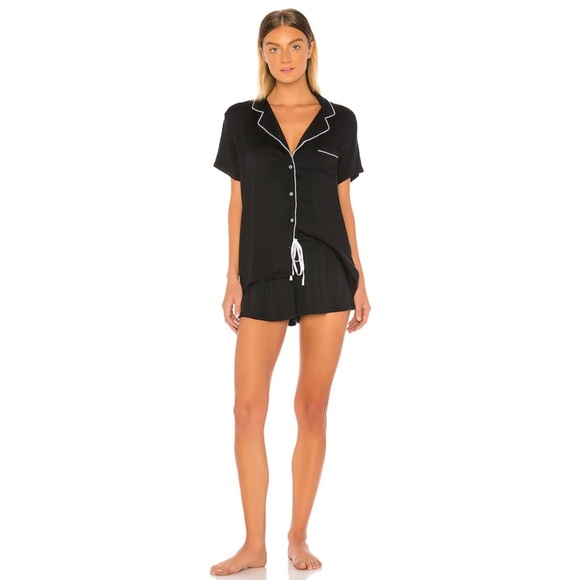 REVOLVE Splendid Woven Shorts and Top Set Black XS